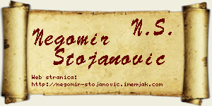 Negomir Stojanović vizit kartica